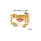 Anello Aperto Vintage a Foglia per Donna