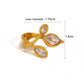 Anello Aperto Vintage a Foglia per Donna