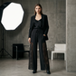 Pantaloni da donna in pizzo svolazzanti con coulisse