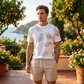 Completo Estivo da Uomo con Stampa Tropicale – Set 2 Pezzi