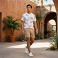Completo Estivo da Uomo con Stampa Tropicale – Set 2 Pezzi