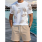 Completo Estivo da Uomo con Stampa Tropicale – Set 2 Pezzi