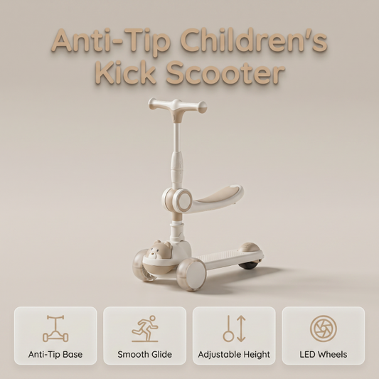 ✨🔥Monopattino per Bambini Anti-Ribaltamento con Ruote Luminose