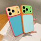 Cover per iPhone in Acrilico a Contrasto di Colori Stile Dopamina