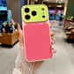 Cover per iPhone in Acrilico a Contrasto di Colori Stile Dopamina