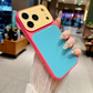 Cover per iPhone in Acrilico a Contrasto di Colori Stile Dopamina