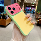 Cover per iPhone in Acrilico a Contrasto di Colori Stile Dopamina