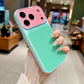 Cover per iPhone in Acrilico a Contrasto di Colori Stile Dopamina