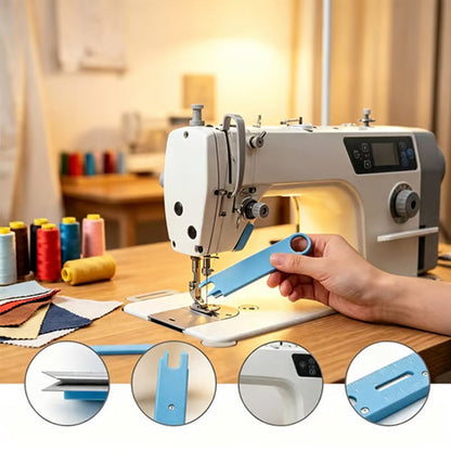 Infilatore per Ago da Cucito 3 in 1 con Lente di Ingrandimento e Righello