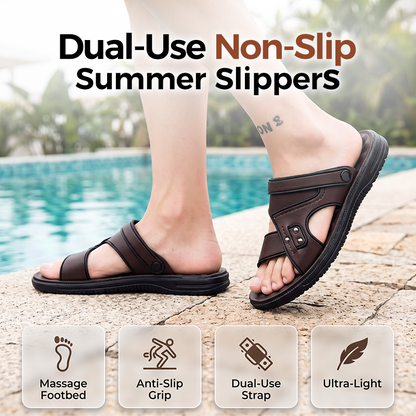 🔥 50% DI SCONTO 🔥 Sandali Casual da Uomo – Pantofole Estive Antiscivolo Dual-Use