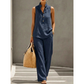 🎉 OFFERTA LIMITATA 50% DI SCONTO! 💕 Set da Donna Minimalista con Top Senza Maniche e Pantaloni a Gamba Larga