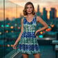 📢📢50% DI SCONTO!! ⏰Abito Tie-Dye Senza Maniche con Scollo a V da Donna