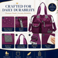 Borsa tote impermeabile da donna di grande capienza