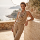 ✨Tuta da Donna con Collo all'Americana e Gamba Larga