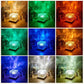 Luce d'atmosfera LED con effetto increspature d'acqua dinamico
