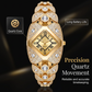 📢📢50% DI SCONTO!! ⏰ Orologio al Quarzo da Donna – Lega – Quadrante a Rombo con Strass