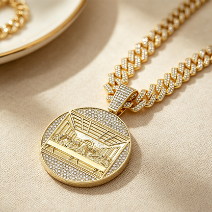 🎉 Saldi 2026 — Oltre 46.000 Venduti! 💎 Collana con Ciondolo Cuban Statement – Dettaglio Link Ghiacciato 🔥