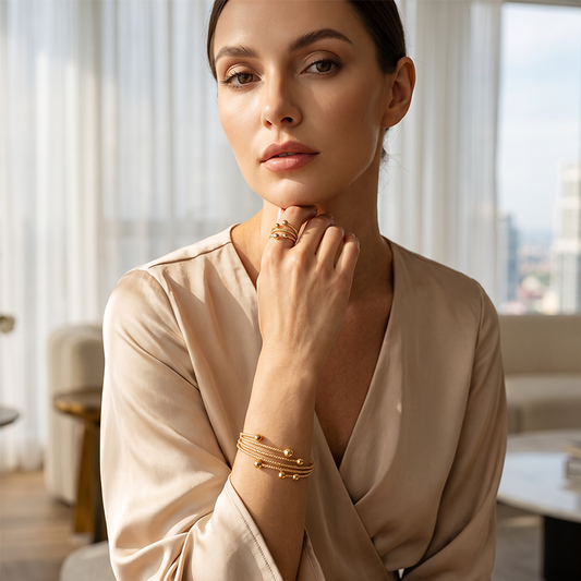 🎉 Saldi 2026 — Oltre 68.000 Venduti! 💍 Set Bracciale Avvolgente Scintillante da Donna – Design Multistrato Luminoso ✨