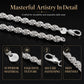 ✨ Bracciale e Collana Trendy con Catena a Squame di Drago – Design Unico, Acciaio Inossidabile, 3 Misure – Gioiello Unisex Elegante & Moderno 💎🔗