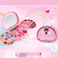 💄✨ Kit Trucco Giocattolo Bambine con Borsetta Rosa Portatile – Formula Lavabile & Sicura, Palette Multi-Strato con Specchio, Idea Regalo 🎁👧