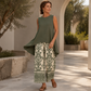 👗 Nuovi Arrivi 50% DI SCONTO💥 Completo Casual da Donna Canotta Senza Maniche & Pantaloni a Gamba Larga — Coordinato Rilassato con Pantaloni a Vita Alta