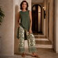 👗 Nuovi Arrivi 50% DI SCONTO💥 Completo Casual da Donna Canotta Senza Maniche & Pantaloni a Gamba Larga — Coordinato Rilassato con Pantaloni a Vita Alta