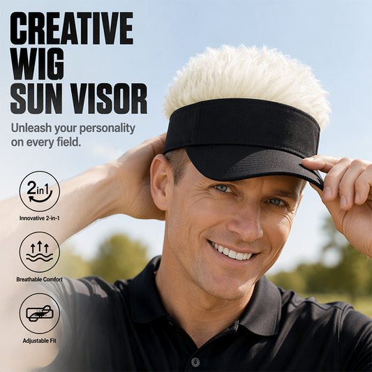 Visiera da Sole Creativa con Parrucca