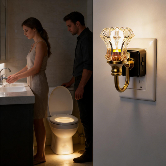 Luce Notturna LED Vintage da Presa
