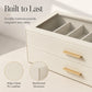 📢📢50% DI SCONTO !! ⏰Scatola organizer per occhiali da sole a 2 livelli con coperchio trasparente in vetro