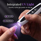 💅✨ Fresa per Unghie Elettrica 3 in 1 con Lampada UV – Portatile, Senza Fili, Per Manicure da Salone Professionale a Casa 💖🔋