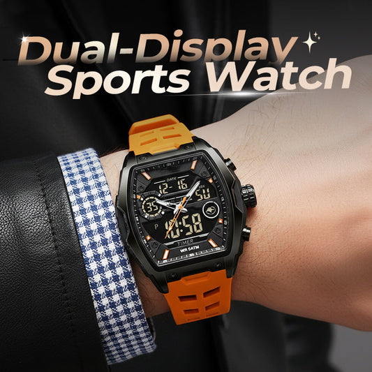 ⌚ 50% DI SCONTO ORA! ⏱️ Orologio sportivo – Doppio display, retroilluminazione luminosa e impermeabile 5ATM – Per uno stile di vita attivo 🏃