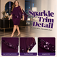 ⏋Vendita a Tempo Limitato 50% DI SCONTO🔥👗 Abito da Donna con Patchwork di Paillettes Irregolari e Spalle Scoperte✨