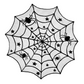 Set Tovaglia e Tovagliette con Motivi Halloween Spettrali