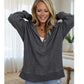 🛍️50% DI SCONTO – Felpa con Cappuccio a Maniche Lunghe da Donna – Tessuto Morbido, Taglio Comodo e Versatile per Tutti i Giorni 🌿