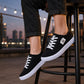 Sneakers Casual Piatte in Tela da Donna