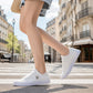 Sneakers Casual Piatte in Tela da Donna