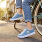 Sneakers Casual Piatte in Tela da Donna