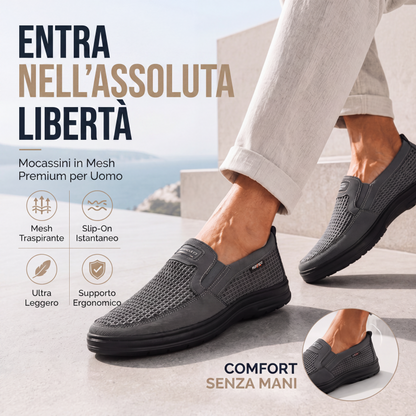 👟✨ Scarpe Slip-On Uomo in Mesh Traspirante 🌬️ – Leggere, Comode, Suola Antiscivolo – 3 Colori, Taglie 39-47 – Ideali per Camminata, Sport & Uso Quotidiano