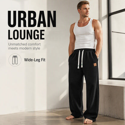 Pantaloni della Tuta a Gamba Larga Casual da Uomo