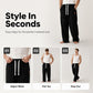 Pantaloni della Tuta a Gamba Larga Casual da Uomo