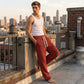 Pantaloni della Tuta a Gamba Larga Casual da Uomo
