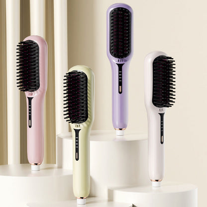Spazzola lisciante per capelli a ioni negativi