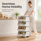 ⏰Carrello Organizer Multilivello Pieghevole con Ruote