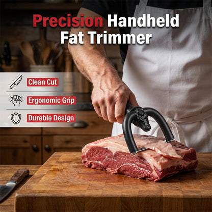 🥩 Raschietto Manuale per Grasso Carne – Lama in Acciaio Inox, Supporto a U, Impugnatura Ergonomica Antiscivolo, 18x8cm, 106g – Per Manzo, Maiale & Grigliate 🔪🍖