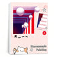 Libro da Disegno Stereoscopico 3D per Bambini con Attività di Colorazione e Ritaglio Carta