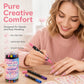 Set di 24 penne per nail art a doppia punta