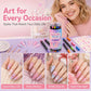 Set di 24 penne per nail art a doppia punta