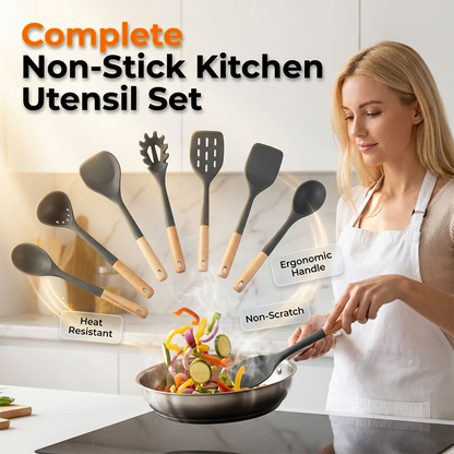 Set Completo di Utensili da Cucina in Silicone
