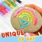 🖌️Penna magica – Disegna in 3D con un solo tratto!🎄 Fai da te: penne per disegnare con i popcorn