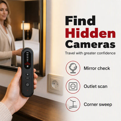 🕵️ PROMO FLASH: 50% DI SCONTO! Rilevatore Anti-Spia Portatile – Telecamere Nascoste & GPS, Banda 100 MHz–2,7 GHz & Sensibilità 6 Livelli per Privacy Garantita ✨